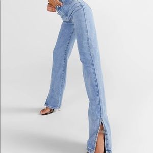 High waist denim jeans